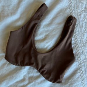 JOAH BROWN / contour bra in sueded mocha